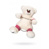 Бондажный набор: белый мишка с розовыми оковами и наручниками - Pecado - купить с доставкой в Йошкар-Оле