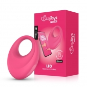 Розовое интерактивное эрекционное виброкольцо Leo - Easy toys - в Йошкар-Оле купить с доставкой