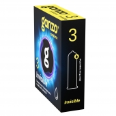 Супертонкие презервативы Ganzo Invisible - 3 шт. - Ganzo - купить с доставкой в Йошкар-Оле