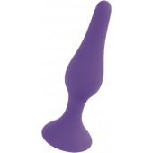 Фиолетовая анальная втулка Silcone Purple Plug Extra Large - 15,5 см. - Boys of Toys