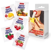 Набор из 5 саше съедобных смазок Tutti-Frutti - Биоритм - купить с доставкой в Йошкар-Оле