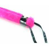 Нежная плеть с розовым мехом BDSM Light - 43 см. - БДСМ Арсенал - купить с доставкой в Йошкар-Оле