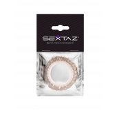 Эрекционное кольцо с бежевыми «ресничками» - Sextaz - в Йошкар-Оле купить с доставкой