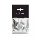 Эластичное кольцо с «ресничками» и 4 шариками - Sextaz - в Йошкар-Оле купить с доставкой