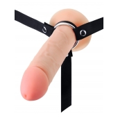 Мужской полый страпон на регулируемых ремешках - 22 см. - Sex Expert - купить с доставкой в Йошкар-Оле