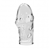 Прозрачная насадка на пенис Booker - 8 см. - Baile - в Йошкар-Оле купить с доставкой