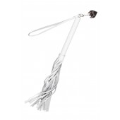 Белая кожаная плеть - 50 см. - Pecado - купить с доставкой в Йошкар-Оле