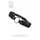 Черный кожаный чокер-ошейник со скруглёнными углами - Pecado - купить с доставкой в Йошкар-Оле