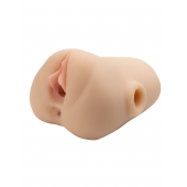 Телесный мастурбатор с вибрацией Double Pounder Vibrating Squeeze Stroker - Pipedream - в Йошкар-Оле купить с доставкой