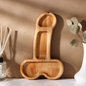 Деревянное блюдо для подачи в форме члена (25 х 16,5 х 1,7 см) - Сима-Ленд - купить с доставкой в Йошкар-Оле