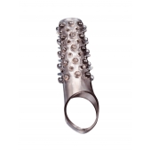 Дымчатая насадка на пенис с шипами и выпуклостями - 12 см. - Sex Expert - в Йошкар-Оле купить с доставкой