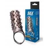 Дымчатая насадка на пенис с шипами и выпуклостями - 12,5 см. - Sex Expert - в Йошкар-Оле купить с доставкой