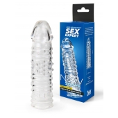 Прозрачная закрытая насадка на пенис - 17 см. - Sex Expert - в Йошкар-Оле купить с доставкой