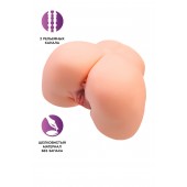 Телесный мастурбатор в форме попки с 2 любовными входами - No Name - в Йошкар-Оле купить с доставкой