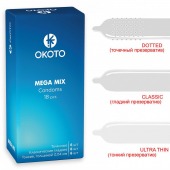 Презервативы OKOTO Mega Mix - 18 шт. - Sitabella - купить с доставкой в Йошкар-Оле