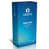 Презервативы OKOTO Mega Mix - 18 шт. - Sitabella - купить с доставкой в Йошкар-Оле