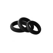 Набор из 3 черных эрекционных колец Smooth Silicone Cockring Pack - Dream Toys - в Йошкар-Оле купить с доставкой