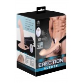 Телесный полый страпон с вибрацией Erection Agents - 24,1 см. - NMC - купить с доставкой в Йошкар-Оле
