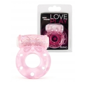 Розовое эрекционное виброкольцо с бабочкой - 1137 - в Йошкар-Оле купить с доставкой