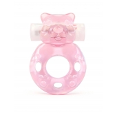 Розовое эрекционное виброкольцо в форме мишки - 1137 - в Йошкар-Оле купить с доставкой
