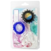 Набор из 3 эрекционных колец разного цвета и рельефа - Boys of Toys - в Йошкар-Оле купить с доставкой