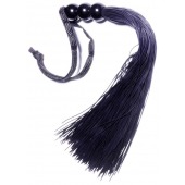 Черная силиконовая плетка - 25,4 см. - Boys of Toys - купить с доставкой в Йошкар-Оле