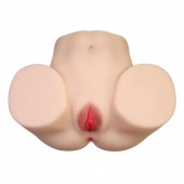 Телесный мастурбатор с 2 любовными отверстиями Olivia - Baile - в Йошкар-Оле купить с доставкой