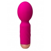 Ярко-розовый мини-wand вибратор для стимуляции эрогенных зон - Secwell