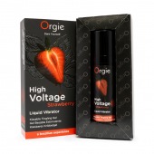 Жидкий вибратор Orgie High Voltage Strawberry - 15 мл. - ORGIE - купить с доставкой в Йошкар-Оле