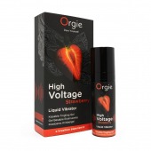 Жидкий вибратор Orgie High Voltage Strawberry - 15 мл. - ORGIE - купить с доставкой в Йошкар-Оле