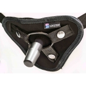 Страпон с 2 насадками и вибрацией UniStrap - 19 и 12 см. - LOVETOY (А-Полимер) - купить с доставкой в Йошкар-Оле