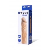 Насадка с ярко выраженной головкой и рельефным стволом - 19 см. - A-toys - в Йошкар-Оле купить с доставкой