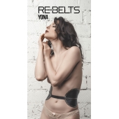 Пояс с клёпками Yona Black - Rebelts - купить с доставкой в Йошкар-Оле