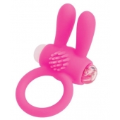 Розовое эрекционное виброкольцо A-toys с ушками - A-toys - в Йошкар-Оле купить с доставкой