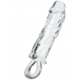 Прозрачная насадка с петлёй для фиксации - 14 см. - ToyFa - в Йошкар-Оле купить с доставкой