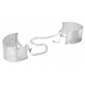 Серебристые наручники-браслеты Desir Metallique Handcuffs - Bijoux Indiscrets - купить с доставкой в Йошкар-Оле