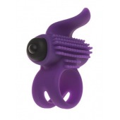 Эрекционное кольцо с подхватом мошонки и стимуляцией клитора Bullet Lastic Ring - Adrien Lastic - в Йошкар-Оле купить с доставкой