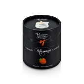 Массажная свеча с ароматом клубники Bougie de Massage Gourmande Fraise - 80 мл. - Plaisir Secret - купить с доставкой в Йошкар-Оле