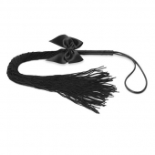 Чёрная плётка Lilly Whip Bijoux - Bijoux Indiscrets - купить с доставкой в Йошкар-Оле