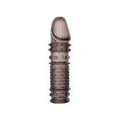 Дымчатая закрытая насадка ToyFa XLover с чешуйками и пупырышками - 13,5 см. - ToyFa - в Йошкар-Оле купить с доставкой