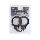 Чёрные наручники из листового металла BONDX METAL CUFFS BLACK - Dream Toys - купить с доставкой в Йошкар-Оле