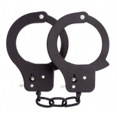 Чёрные наручники из листового металла BONDX METAL CUFFS BLACK - Dream Toys - купить с доставкой в Йошкар-Оле
