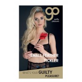 Пластиковая метелочка с красными пёрышками Small Feather Tickler - 32 см. - Blush Novelties - купить с доставкой в Йошкар-Оле