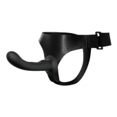 Страпон с изогнутой головкой Ultra Harness Curvy Dildo - 15,8 см. - Baile - купить с доставкой в Йошкар-Оле