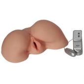 Телесная вибровагина из киберкожи с выносным пультом - LOVETOY (А-Полимер) - в Йошкар-Оле купить с доставкой