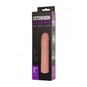 Насадка-удлинитель Extension sleeve телесного цвета - 18,5 см. - Sitabella - в Йошкар-Оле купить с доставкой