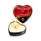 Массажная свеча с ароматом клубники Bougie Massage Candle - 35 мл. - Plaisir Secret - купить с доставкой в Йошкар-Оле