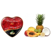 Массажная свеча с ароматом экзотических фруктов Bougie Massage Candle - 35 мл. - Plaisir Secret - купить с доставкой в Йошкар-Оле
