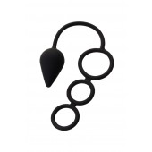 Тройное эрекционное кольцо с анальным хвостом Drop M-size - Erotist Adult Toys - в Йошкар-Оле купить с доставкой