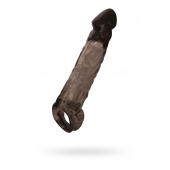 Чёрная насадка на пенис Tс подхватом - 19,5 см. - ToyFa - в Йошкар-Оле купить с доставкой